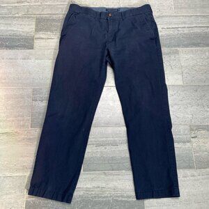 Tommy Hilfiger Tailored Fit 100% Cotton Pants Chinos Khakis Blue 34X30
